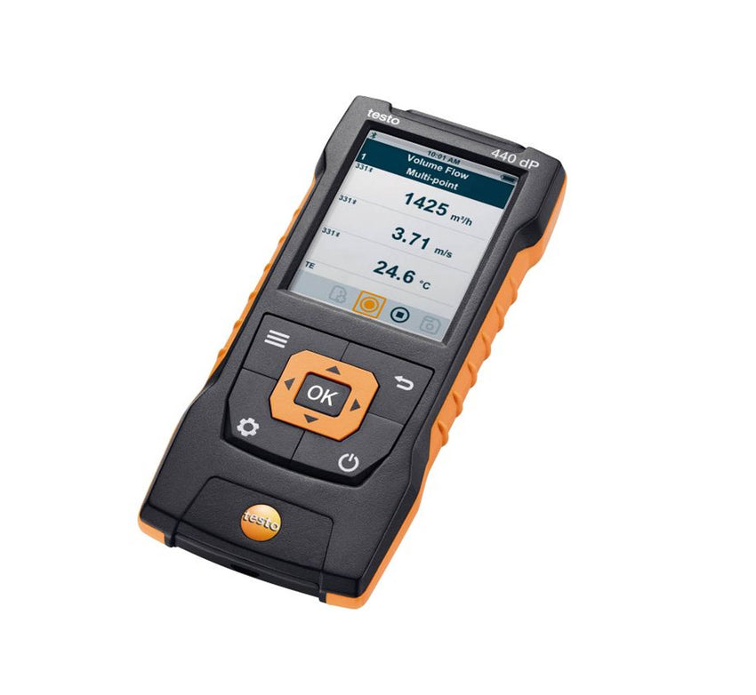 Air Velocity and IAQ Tool With Differential Pressure Sensor - Testo 440