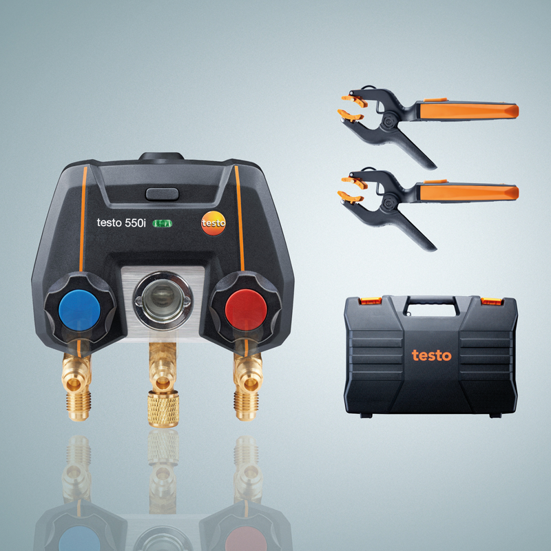 Smart Digital Manifold with Wireless Clamp Probes | Testo 550i