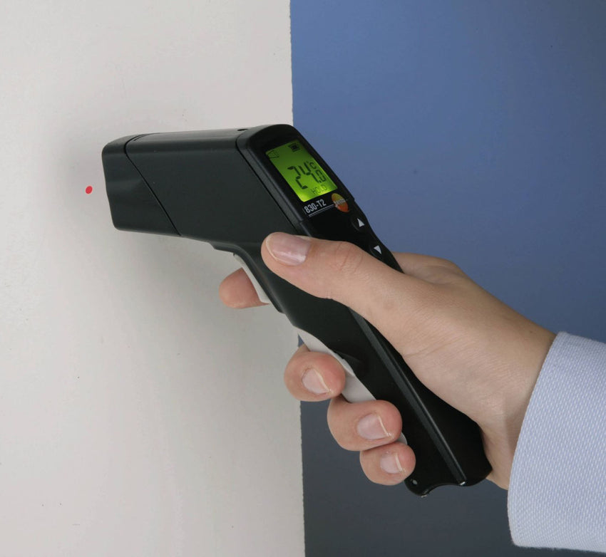 Infrared Thermometer with 2-Point Laser, 12:1 Optics - Testo 830-T2