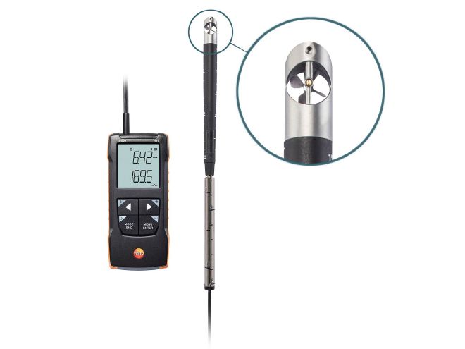 testo 416 - Digital 16 mm vane anemometer with App connection