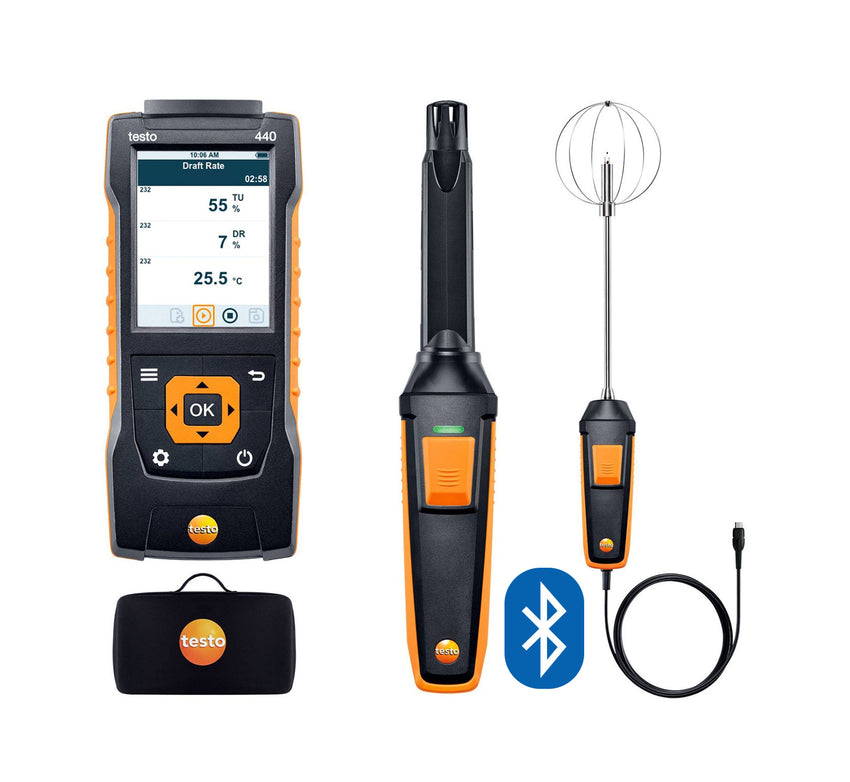 Indoor Comfort Testing Kit with Bluetooth - Testo 440