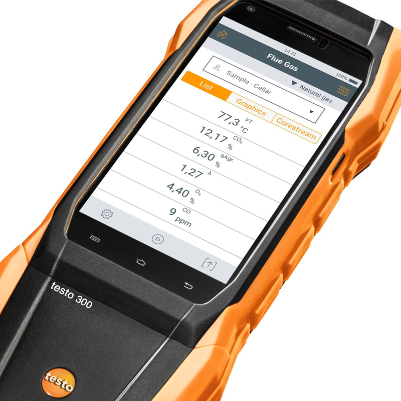 Long Life Flue Gas Analysis Instrument - Testo 300