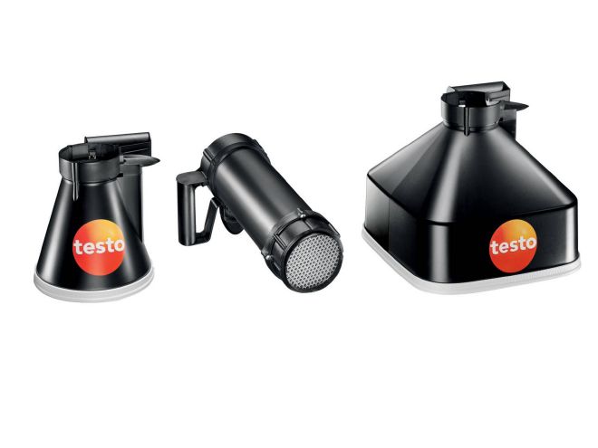 testo 417 kit 2 - Vane anemometer with measuring funnels and flow straightener