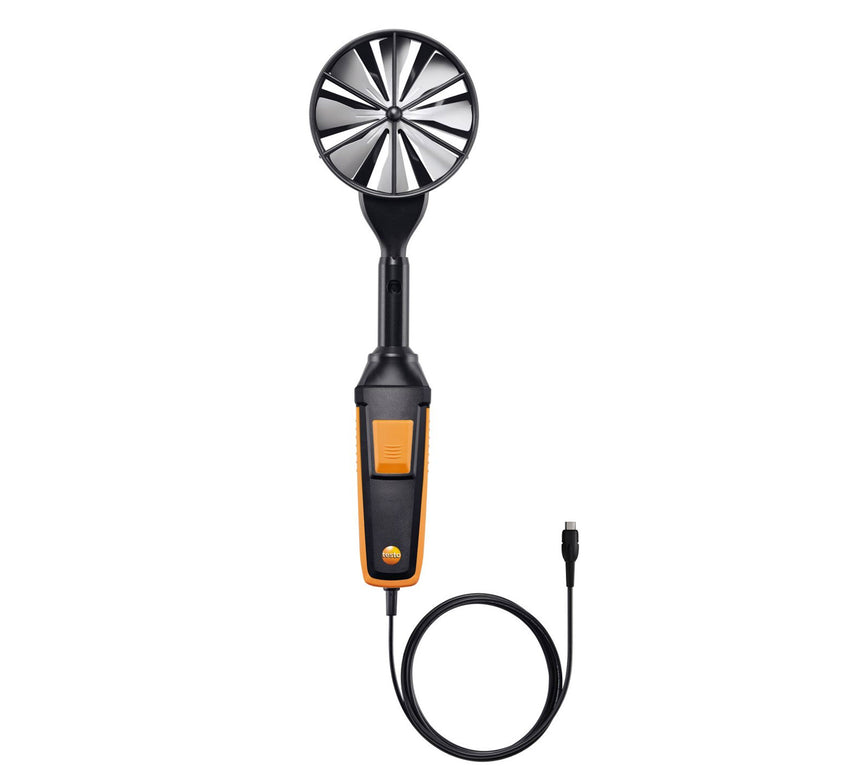 High-precision vane probe (0.100mm, digital) - including temperature sensor, wired