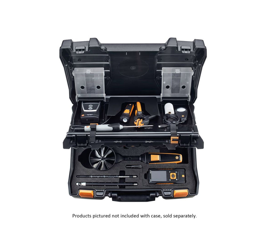 Service case for volume flow measurement - Testo