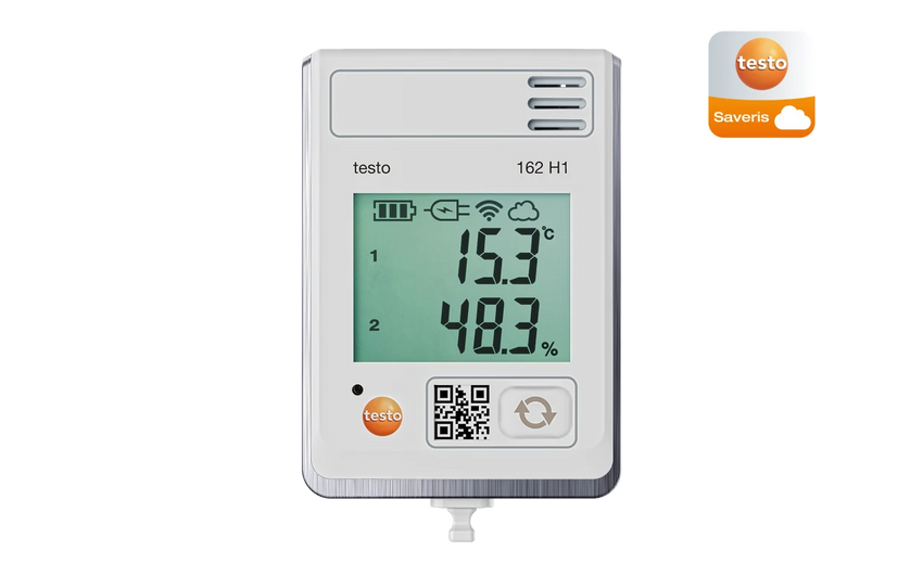 testo 162 H1 - Online data logger with display and integrated temperature and humidity sensor
