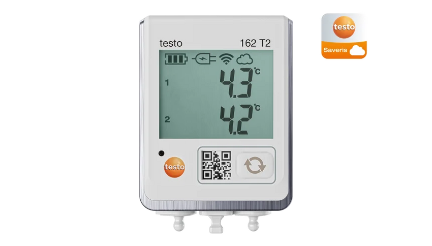 testo 162 T2 - Online data logger with display and 2 connections for NTC temperature probes