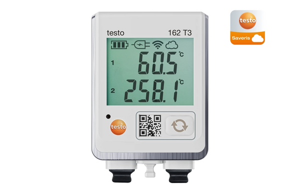 testo 162 T3 - Online data logger with display and 2 connections for T ...