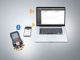 Smart Digital Manifold with Wireless Vacuum and Clamp Temperature Probes | Testo 570s