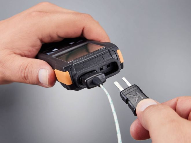testo 922 - Differential temperature measuring instrument for TC Type K with App connection