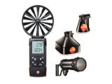 testo 417 kit 2 - Vane anemometer with measuring funnels and flow straightener