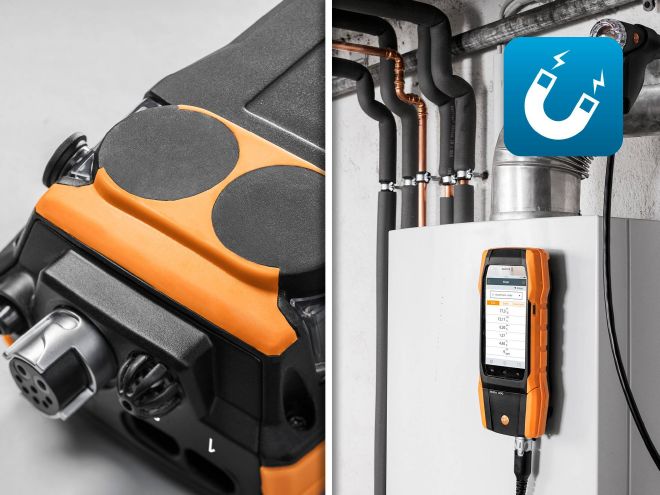 Flue Gas Analyser Set (O2, CO up to 4,000 ppm) with Printer - Testo 300